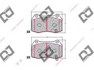 DJ PARTS BP1528 stabdžių trinkelių rinkinys, diskinis stabdys 
 Techninės priežiūros dalys -> Papildomas remontas
41060-CD028, 41060-CD094, 41060CD028