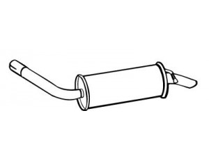 WALKER 14739 galinis duslintuvas 
 Išmetimo sistema -> Duslintuvas
5024540, 6173770, 6181304