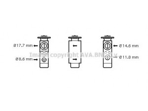AVA QUALITY COOLING PR1048 išsiplėtimo vožtuvas, oro kondicionavimas 
 Oro kondicionavimas -> Vožtuvai
92857312305, 10510001