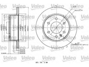 VALEO 187142 stabdžių diskas 
 Stabdžių sistema -> Diskinis stabdys -> Stabdžių diskas
9064230012, 2E0615601A, 9064230012