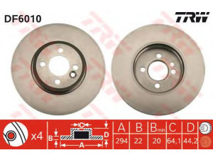 TRW DF6010 stabdžių diskas 
 Dviratė transporto priemonės -> Stabdžių sistema -> Stabdžių diskai / priedai
34116774986, 34116774986, 34116858652