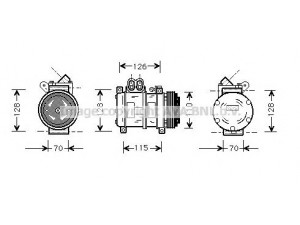 AVA QUALITY COOLING BWK229 kompresorius, oro kondicionierius 
 Oro kondicionavimas -> Kompresorius/dalys
64528390741, 8390741