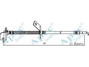 APEC braking HOS4007 stabdžių žarnelė 
 Stabdžių sistema -> Stabdžių žarnelės
587322L000, 587321H000, 587321M000