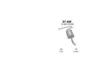 POLMO POLMO01176 išmetimo sistema 
 Išmetimo sistema -> Išmetimo sistema, visa