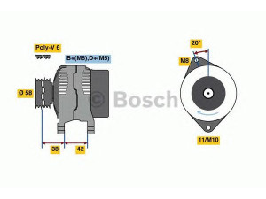 BOSCH 0 986 081 000 kintamosios srovės generatorius 
 Elektros įranga -> Kint. sr. generatorius/dalys -> Kintamosios srovės generatorius
5702 J2, 5702 L1, 5705 KJ, 5705 NP