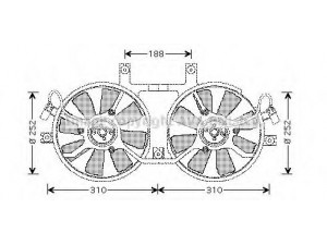 AVA QUALITY COOLING MT7519 ventiliatorius, radiatoriaus 
 Aušinimo sistema -> Oro aušinimas