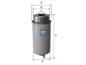 UFI 24.432.00 kuro filtras 
 Techninės priežiūros dalys -> Papildomas remontas
1709059, 2C11-9176-AA, 2C11-9176-AB