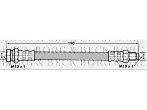 BORG & BECK BBH7110 stabdžių žarnelė 
 Stabdžių sistema -> Stabdžių žarnelės
MB238428, MB587164, MB857523, MR129742