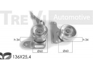 TREVI AUTOMOTIVE KD1003 paskirstymo diržo komplektas 
 Techninės priežiūros dalys -> Papildomas remontas
083109, 083120, 0831Q8, 831Q8, 083109