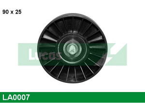 LUCAS ENGINE DRIVE LA0007 kreipiantysis skriemulys, V formos rumbuotas diržas 
 Diržinė pavara -> V formos rumbuotas diržas/komplektas -> Laisvasis/kreipiamasis skriemulys