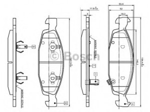 BOSCH 0 986 TB2 801 stabdžių trinkelių rinkinys, diskinis stabdys 
 Techninės priežiūros dalys -> Papildomas remontas
05018 592AA, 5018 592AA, 05018592AA