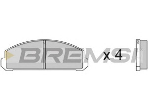 BREMSI BP2123 stabdžių trinkelių rinkinys, diskinis stabdys 
 Techninės priežiūros dalys -> Papildomas remontas
082049230B, 852349230A, 853233625
