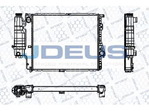 JDEUS RA0050580 radiatorius, variklio aušinimas 
 Aušinimo sistema -> Radiatorius/alyvos aušintuvas -> Radiatorius/dalys
1427153, 1427154, 1432819, 17111427153