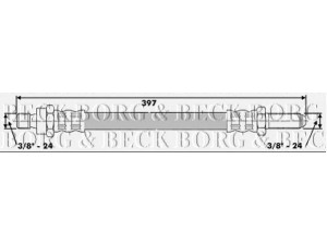 BORG & BECK BBH6246 stabdžių žarnelė 
 Stabdžių sistema -> Stabdžių žarnelės
C13188, C30753, GBH134, RTC3386