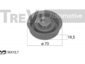 TREVI AUTOMOTIVE KD1494 paskirstymo diržo komplektas 
 Techninės priežiūros dalys -> Papildomas remontas