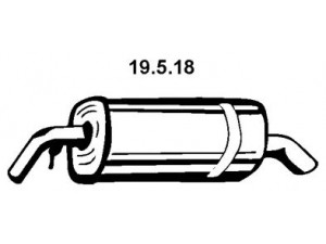 EBERSPÄCHER 19.5.18 galinis duslintuvas 
 Išmetimo sistema -> Duslintuvas
173083