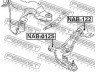 FEBEST NAB-122 valdymo svirties/išilginių svirčių įvorė 
 Ašies montavimas/vairavimo mechanizmas/ratai -> Valdymo svirtis/pasukamosios svirties sujungimas -> Montavimas/sutvirtinimas
54500-4N000, 54501-4N000