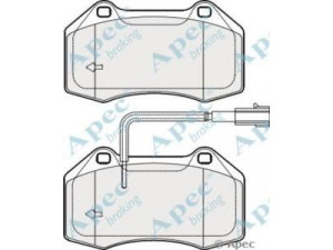 APEC braking PAD1917 stabdžių trinkelių rinkinys, diskinis stabdys 
 Techninės priežiūros dalys -> Papildomas remontas
77365672, 77365672