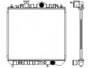 SAKURA  Automotive 1320-0109 radiatorius, variklio aušinimas