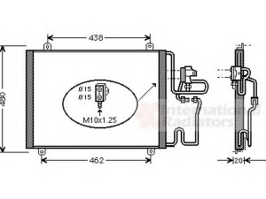 VAN WEZEL 43005247 kondensatorius, oro kondicionierius 
 Oro kondicionavimas -> Kondensatorius
7701205268, 7701205610