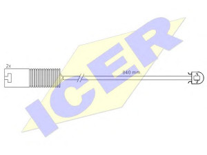 ICER 610426 E C įspėjimo kontaktas, stabdžių trinkelių susidėvėjimas 
 Stabdžių sistema -> Susidėvėjimo indikatorius, stabdžių trinkelės
34 35 1 182 533