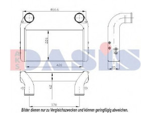 AKS DASIS 447005N tarpinis suslėgto oro aušintuvas, kompresorius