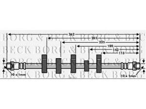 BORG & BECK BBH7537 stabdžių žarnelė 
 Stabdžių sistema -> Stabdžių žarnelės
7D0 611 702 B
