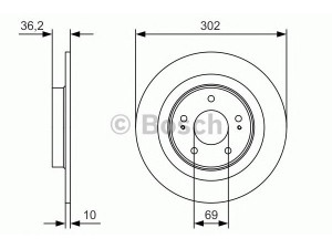 BOSCH 0 986 479 B04 stabdžių diskas 
 Dviratė transporto priemonės -> Stabdžių sistema -> Stabdžių diskai / priedai
16 099 010 80, 4615A125, 16 099 010 80