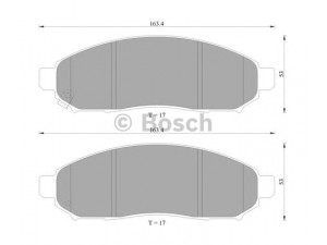 BOSCH 0 986 AB1 450 stabdžių trinkelių rinkinys, diskinis stabdys 
 Techninės priežiūros dalys -> Papildomas remontas
AY040 NS130, AY040 NS156, 55210 50Z00
