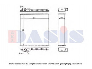 AKS DASIS 440604N radiatorius, variklio aušinimas