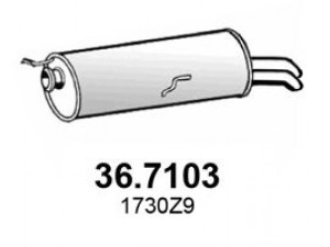 ASSO 36.7103 galinis duslintuvas 
 Išmetimo sistema -> Duslintuvas
1730Z9