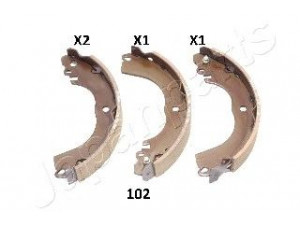 JAPANPARTS GF-102AF stabdžių trinkelių komplektas 
 Techninės priežiūros dalys -> Papildomas remontas
44060ED025, 44060ED026