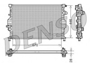 DENSO DRM10088 radiatorius, variklio aušinimas 
 Aušinimo sistema -> Radiatorius/alyvos aušintuvas -> Radiatorius/dalys
1377541, 1433321, 1493771, 1493774