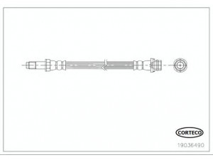 CORTECO 19036490 stabdžių žarnelė 
 Stabdžių sistema -> Stabdžių žarnelės
1460255, 6G912282ED