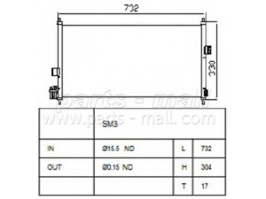 PARTS-MALL PXNCE-002 kondensatorius, oro kondicionierius
59521-31010