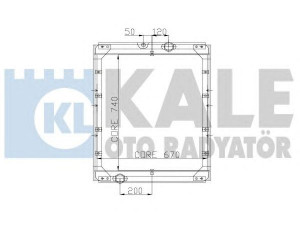 KALE OTO RADYATÖR 165500 radiatorius, variklio aušinimas
81061016149