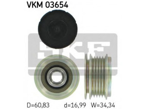 SKF VKM 03654 laisvos eigos sankaba, kint. sr. generatorius 
 Diržinė pavara -> Laisvos eigos sankaba, kint. sr. generatorius
30667980