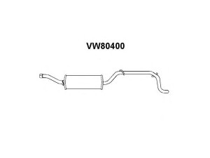 VENEPORTE VW80400 galinis duslintuvas 
 Išmetimo sistema -> Duslintuvas
147253609