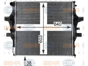 HELLA 8MK 376 903-611 radiatorius, variklio aušinimas 
 Aušinimo sistema -> Radiatorius/alyvos aušintuvas -> Radiatorius/dalys
0005 801255814
