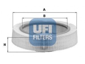 UFI 30.916.00 oro filtras 
 Techninės priežiūros dalys -> Techninės priežiūros intervalai
1150940004, 1150940104