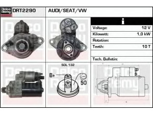 DELCO REMY DRT2290 starteris 
 Elektros įranga -> Starterio sistema -> Starteris
02E911023J, 02E911023JX