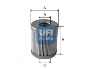 UFI 46.008.00 kuro filtras 
 Techninės priežiūros dalys -> Papildomas remontas
71753999, 71754829