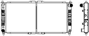 SAKURA  Automotive 1301-0217 radiatorius, variklio aušinimas
