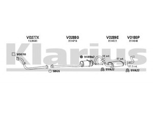 KLARIUS 960185U išmetimo sistema 
 Išmetimo sistema -> Išmetimo sistema, visa