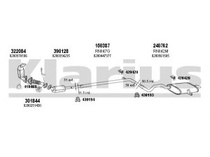 KLARIUS 720913E išmetimo sistema 
 Išmetimo sistema -> Išmetimo sistema, visa