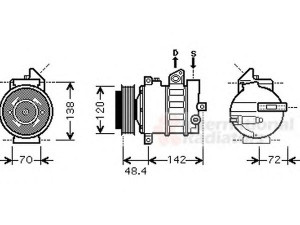VAN WEZEL 3000K437 kompresorius, oro kondicionierius 
 Oro kondicionavimas -> Kompresorius/dalys
0012304911, 002.230.4911, 0022304911