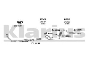 KLARIUS 391004E išmetimo sistema 
 Išmetimo sistema -> Išmetimo sistema, visa