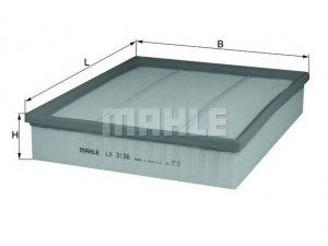 KNECHT LX 3138 oro filtras 
 Filtrai -> Oro filtras
2H0129620, 2H0129620B, 2H0129620C