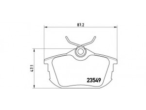 BREMBO P 54 023 stabdžių trinkelių rinkinys, diskinis stabdys 
 Techninės priežiūros dalys -> Papildomas remontas
33456781, M850978, MB850978, MN125772