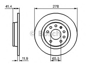 BOSCH 0 986 479 B74 stabdžių diskas 
 Dviratė transporto priemonės -> Stabdžių sistema -> Stabdžių diskai / priedai
46836489, 51799236, 5 69 115, 93171848